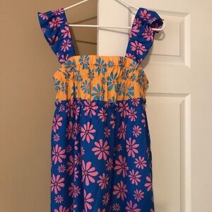 Floral Blue and Yellow Women's Blouse